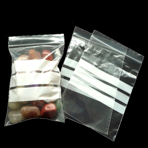 Zip Top Poly Bags, 6 Mil, 3 x 5, Clear, 1000/case